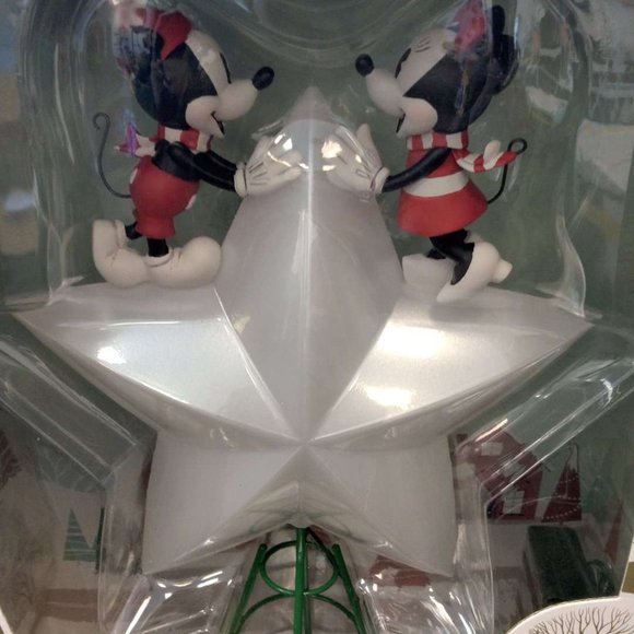 Disney Mickey and Minnie Mouse Light-Up Holiday Tree Topper - Picture 3 of 12